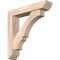 Ekena Millwork Balboa Slat Smooth Bracket w/ Offset Brace, Douglas Fir, 5 1/2"W x 26"D x 26"H BKT0604X26X26BOA06SDF - alternate 1